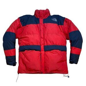 Vintage The‎ North Face Red & Black 800 Goose Down Insulated Puffer Jacket M